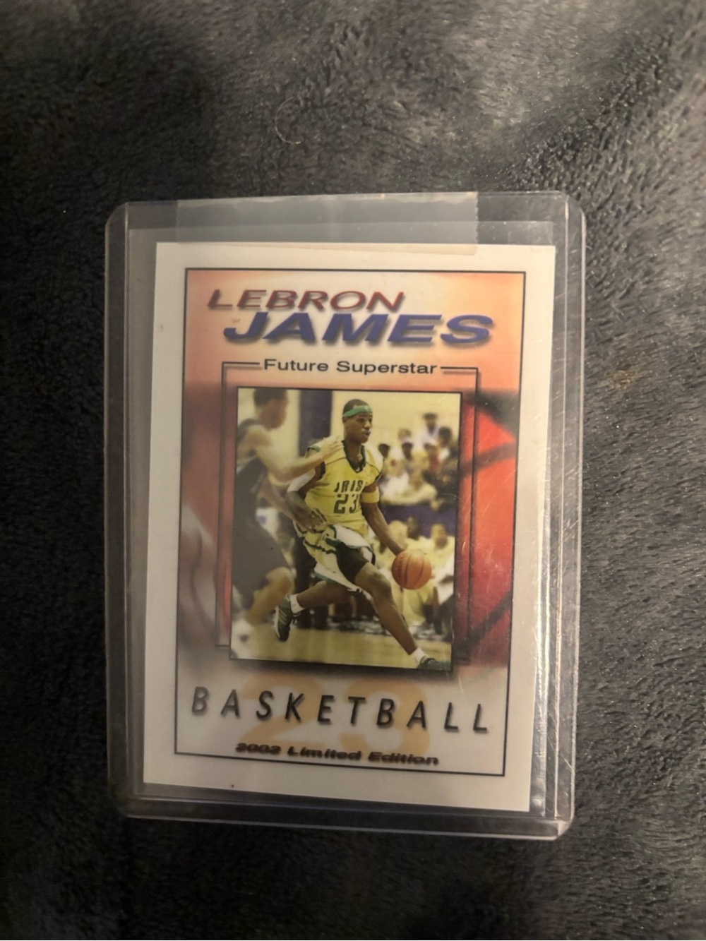 Very Rare!!LeBron James Basketball Collectible Card - White and Red Accent